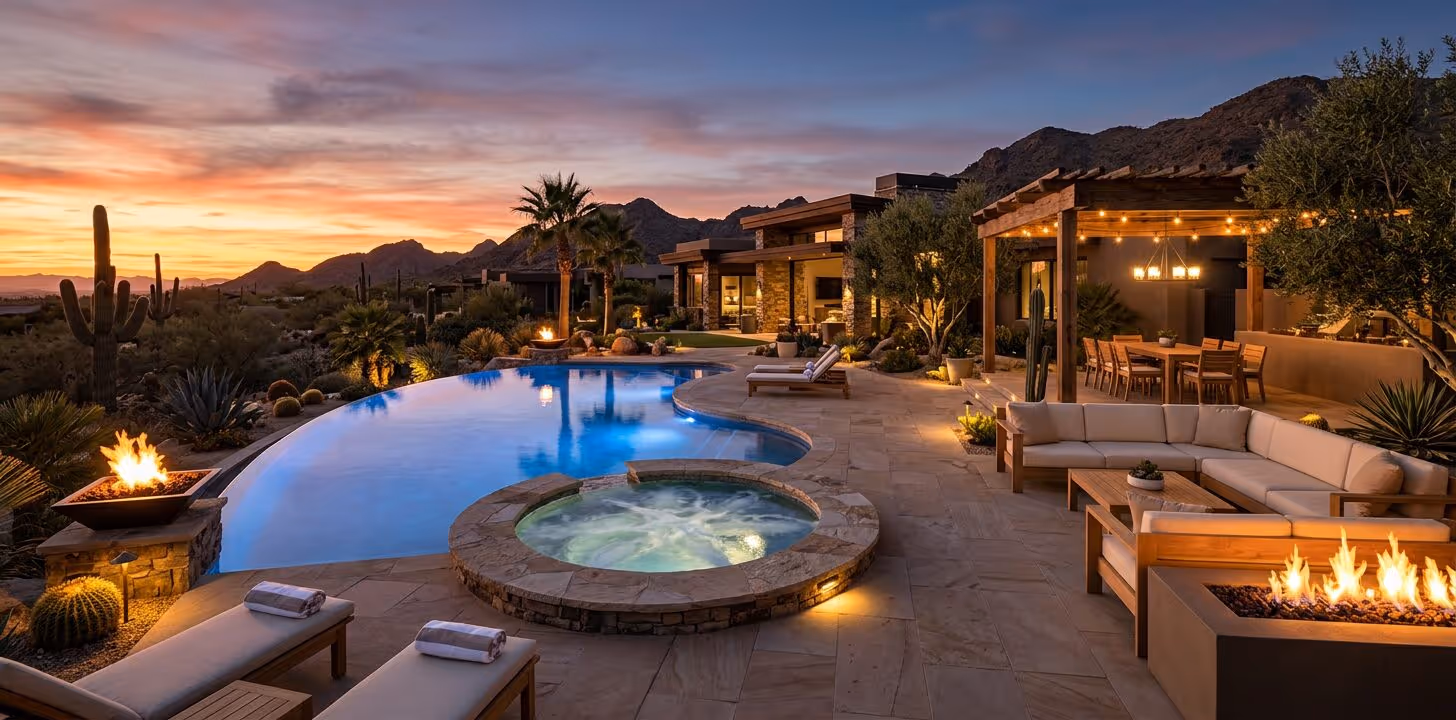 Luxury Outdoor Living Design: Scottsdale Resort-Style Backyards