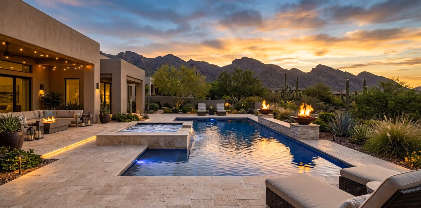 Luxury Outdoor Living Design Phoenix for Resort-Style Backyards
